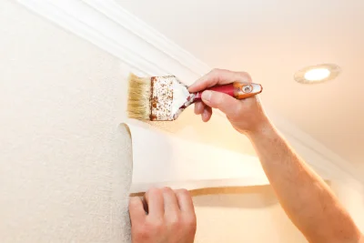 Pose de papier peint à Boult — revêtements muraux et toiles de verre